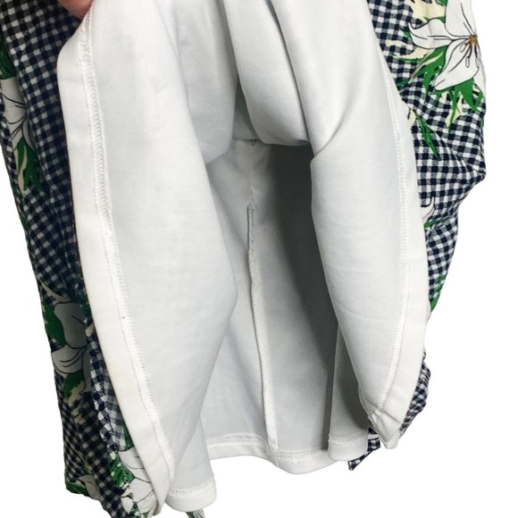 Lulus Checkered Floral White Yellow Flower Mini Dress Cut Out Short Sleeve Small - Picture 8 of 16